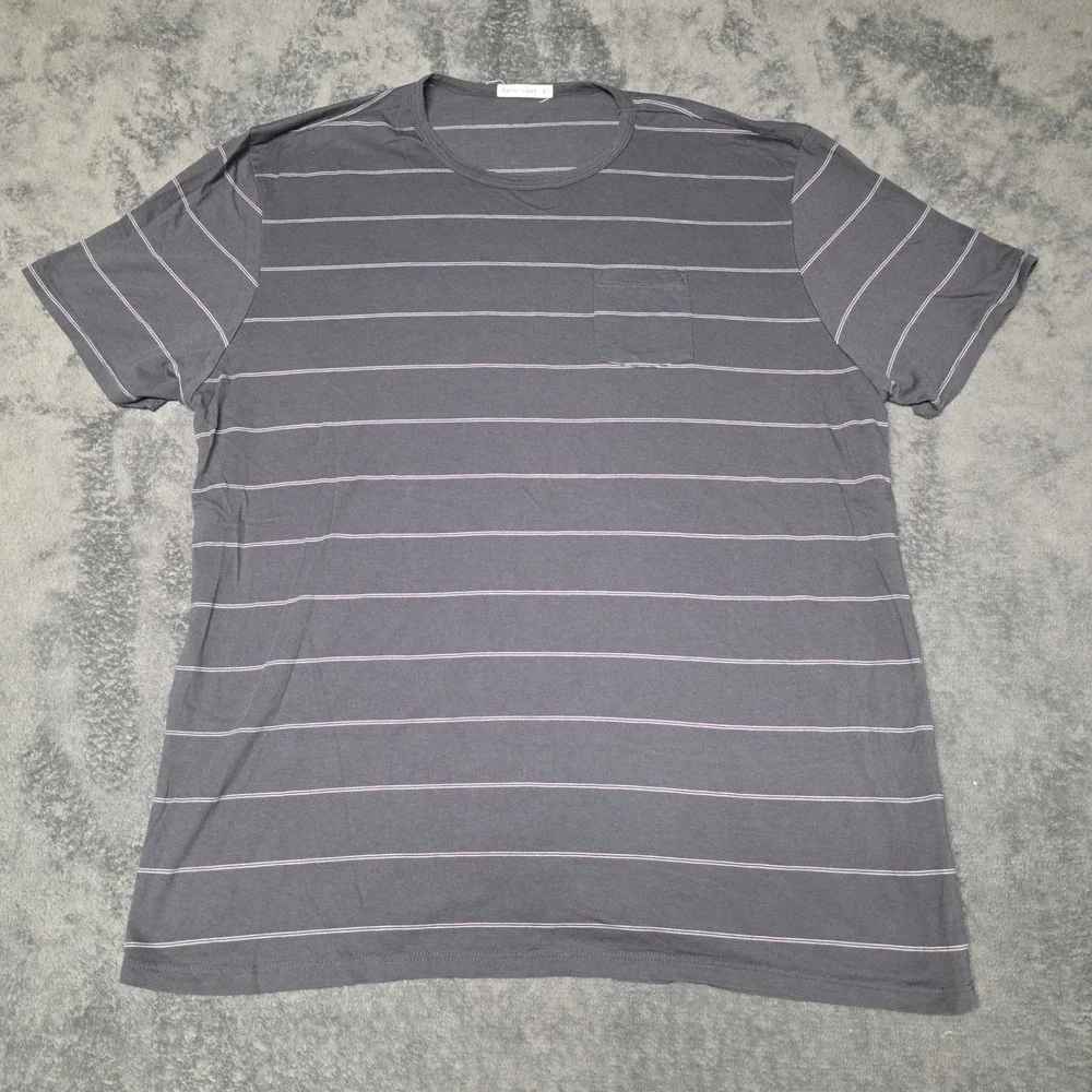 Marine Layer T-Shirt Mens XL Striped Pocket Supima Cotton Micro Modal Tee